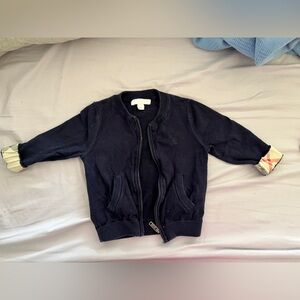 18mo Burberry Blue Knit Cardigan